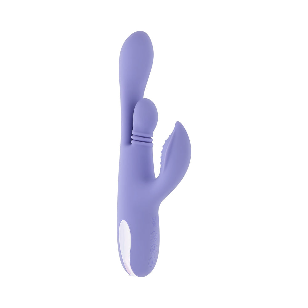 Playboy Nubbin Rubbin Rechargeable Dual Stimulator Vibe – Purple