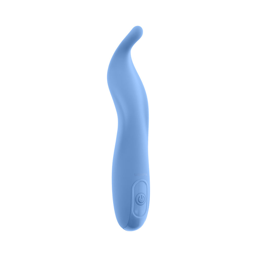Selopa Tender Tickler Rechargeable Vibrator – Blue – Flexible Shaft with 10 Vibration Patterns