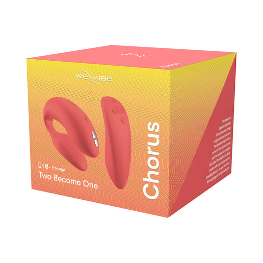 We-Vibe Chorus Couples Vibrator with Adjustable Fit and Touch-Sensitive Controls – Coral
