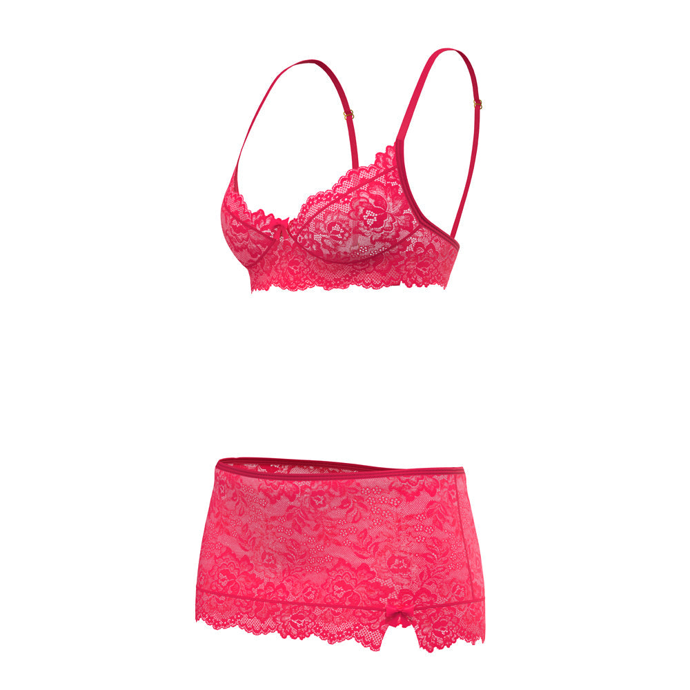 Magic Silk Get It Girl Bra, Skirt & Thong Set – Diva Pink L/XL