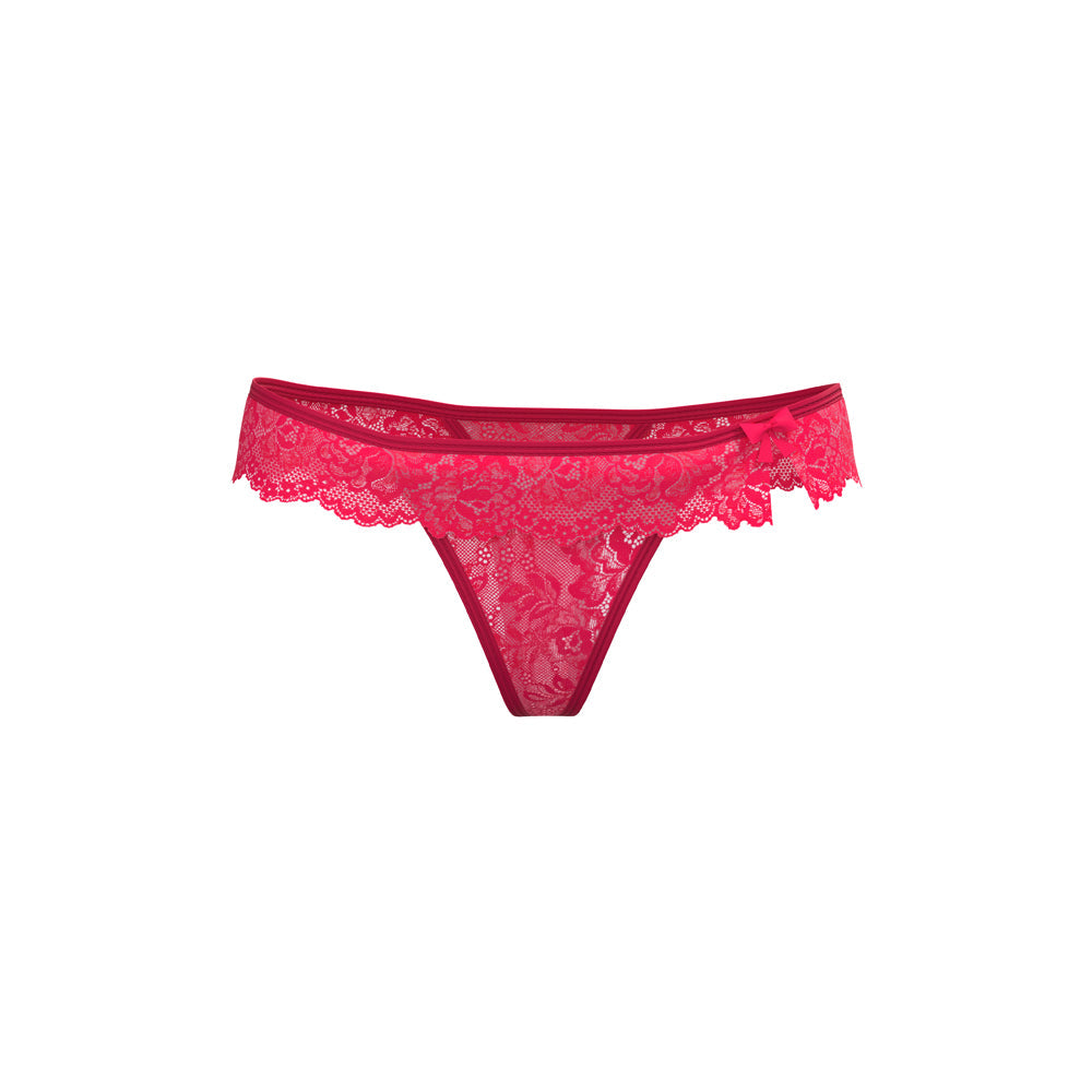 Magic Silk Get It Girl Flutter Thong – Hot Pink, S/M