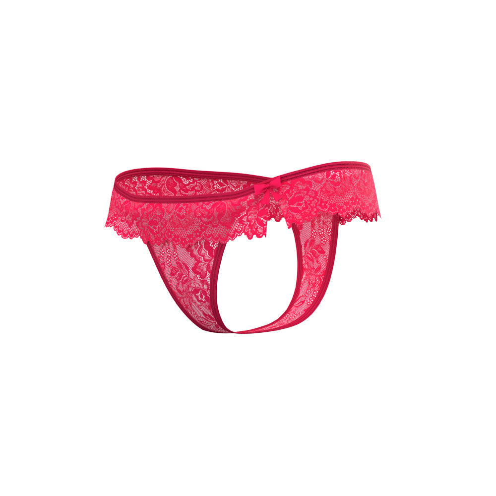 Magic Silk Get It Girl Flutter Thong – Diva Pink – L/XL