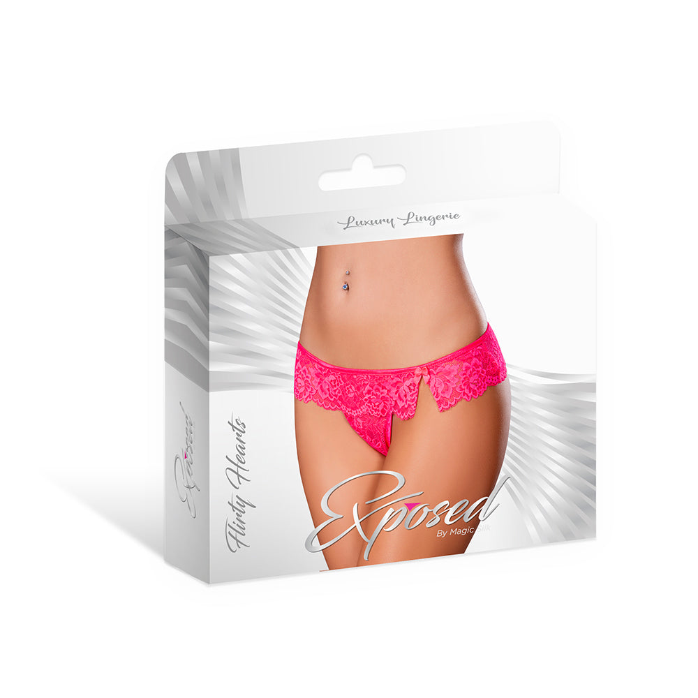 Magic Silk Get It Girl Flutter Thong – Diva Pink – L/XL