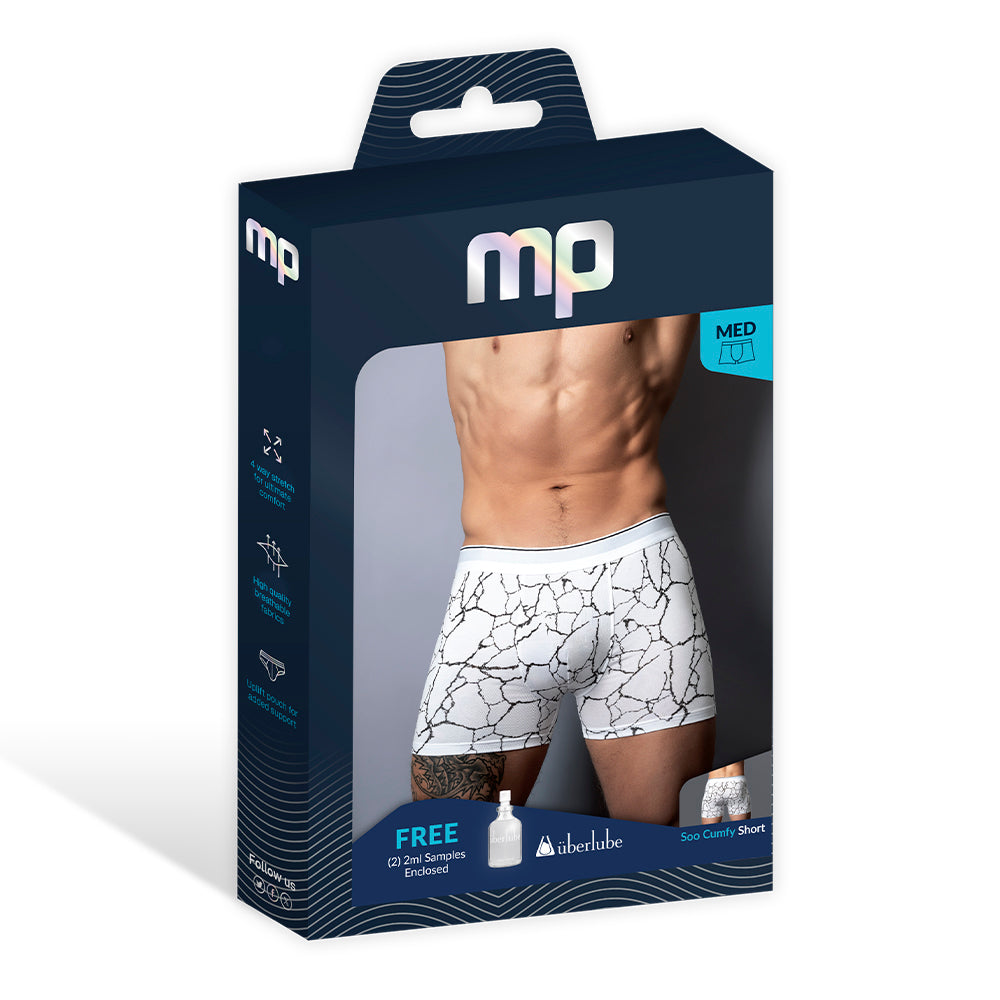 Male Power Soo Cumfy Boxer Brief - Black - Mid-Length with Contoured Pouch