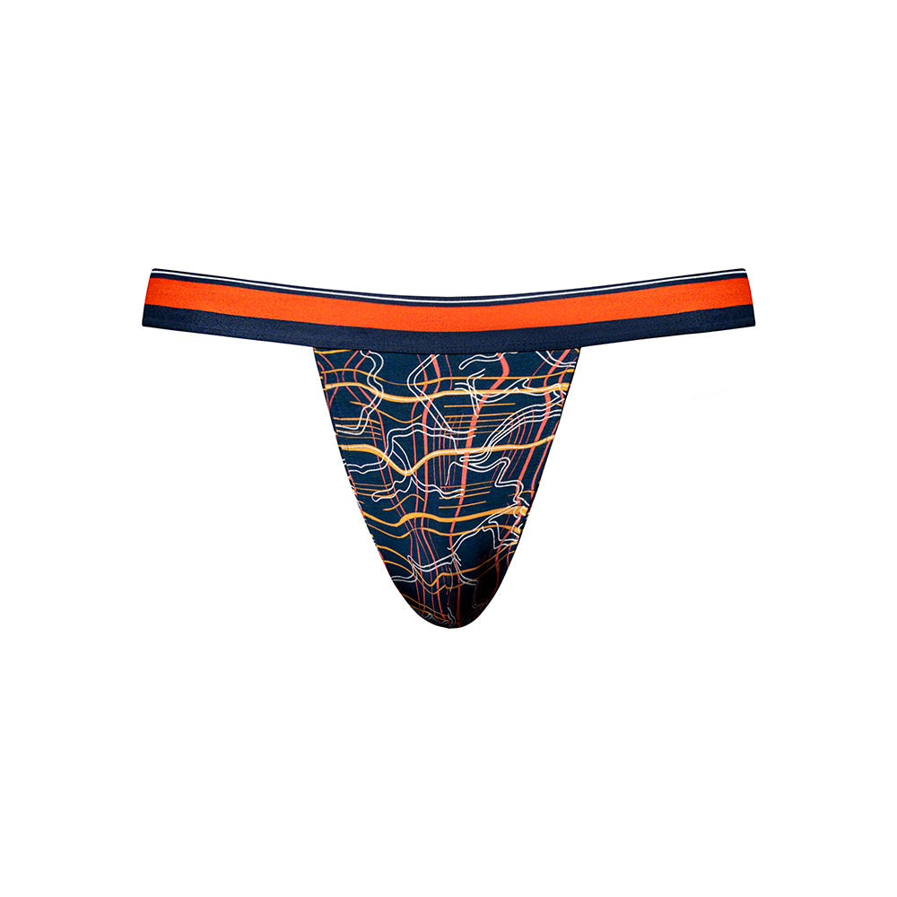 Male Power Soo Cumfy Jock Supportive Men's Underwear - Navy/Orange