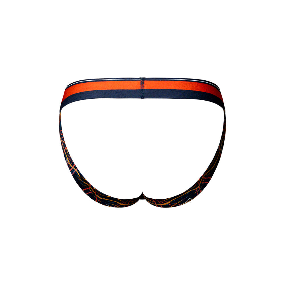 Male Power Soo Cumfy Jock Supportive Men's Underwear - Navy/Orange