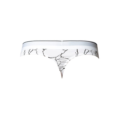 Male Power Soo Cumfy Thong – Black/White – L/XL