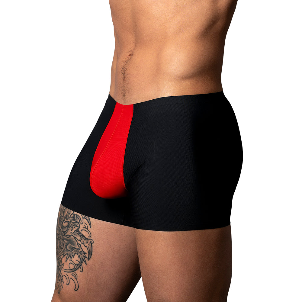 Male Power Hot Mesh Pouch Short – Black/Red – Men's Mesh Underwear