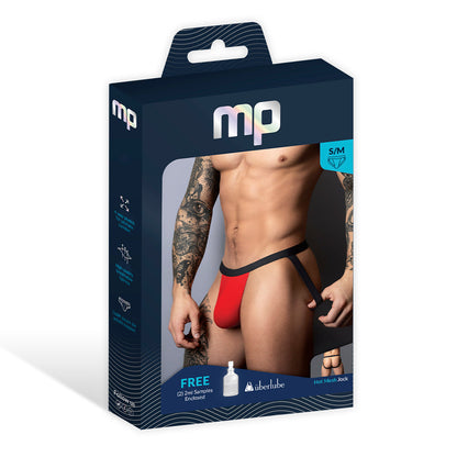 Male Power Hot Mesh Jock Underwear – Black/Red – S/M