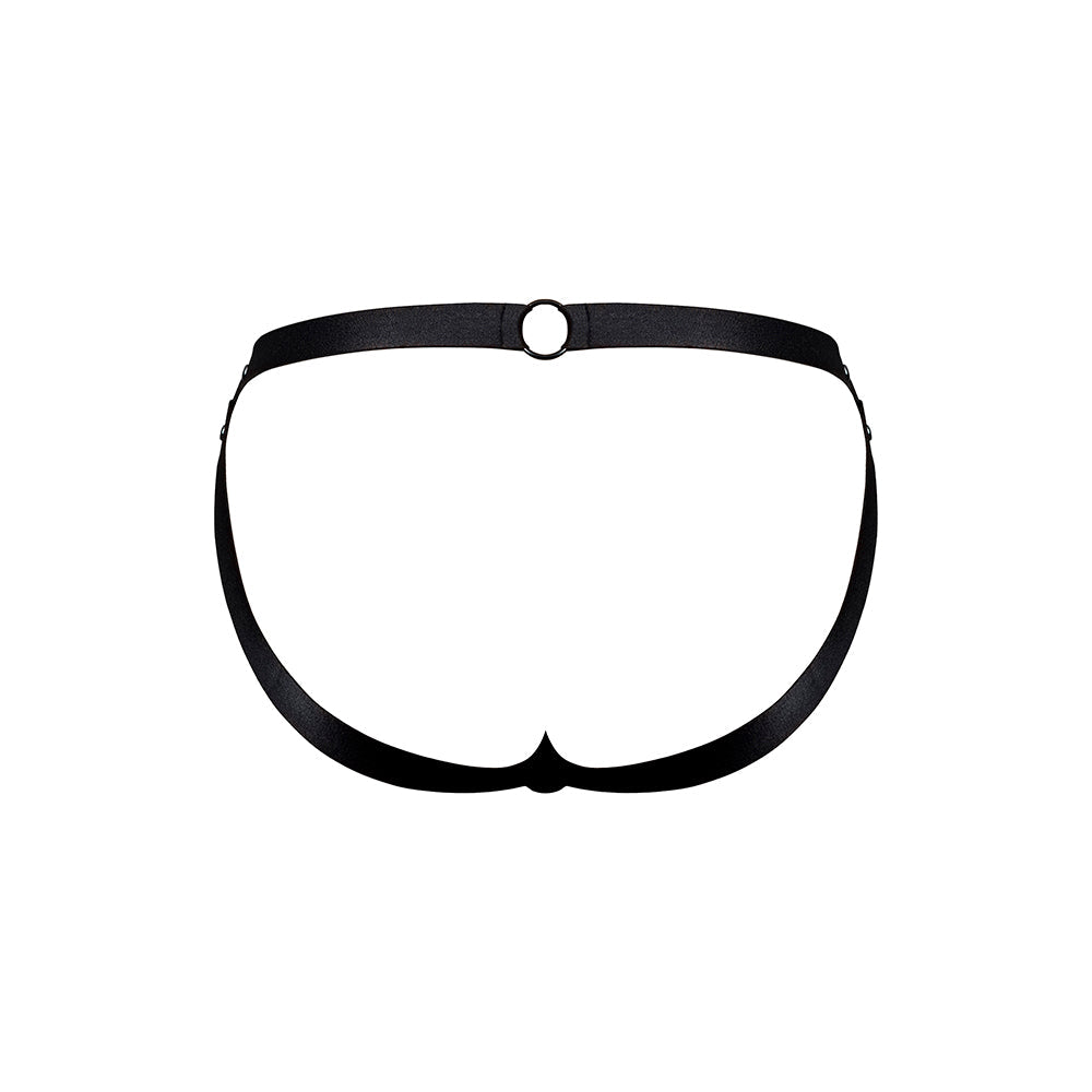 Male Power Fetish Spartacus Mini Gladiator Skirt Jock – Black