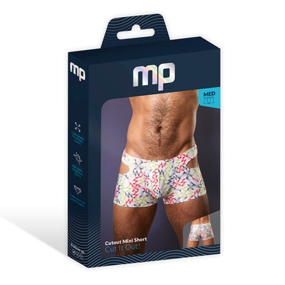 Male Power Cut It Out! Mini Short – Red/Black – Size S