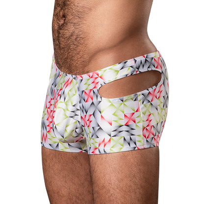 Male Power Cut It Out! Mini Short – Red/Black – XL
