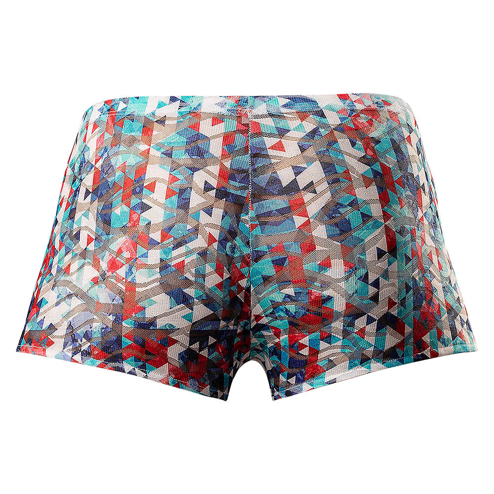 Male Power Your Lace or Mine Pouch Short – Geometric XL – Multi-Color