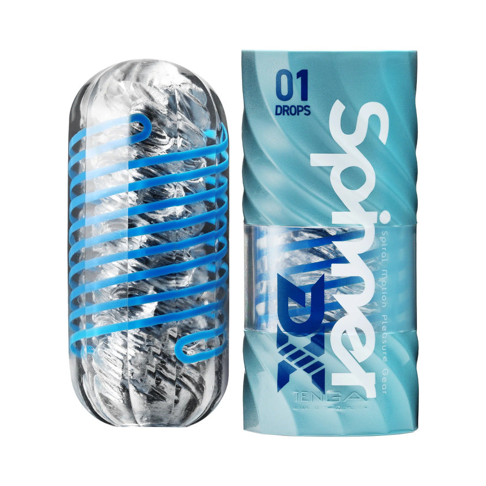 TENGA SPINNER DX 01 Drops Male Masturbator - Blue