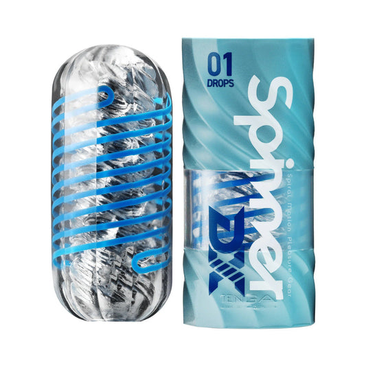 TENGA SPINNER DX 01 Drops Male Masturbator - Blue