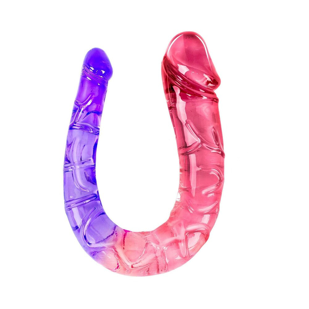 Adam & Eve Sunset Dreams Double Ended Dong with Two Phallic Heads - Multi-Color