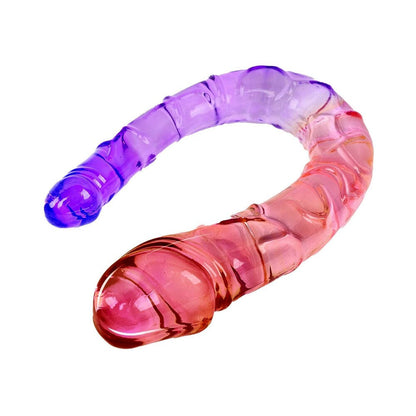 Adam & Eve Sunset Dreams Double Ended Dong with Two Phallic Heads - Multi-Color