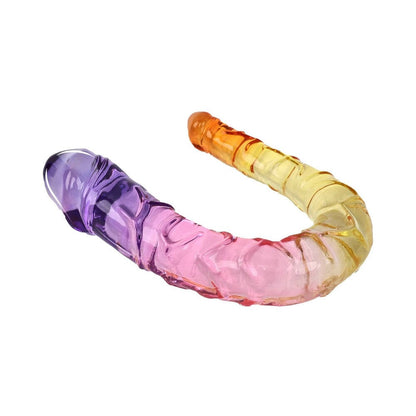 Adam & Eve Sunrise Dreams Double Dong – Multi-Color Double Ended Dong with Realistic Heads