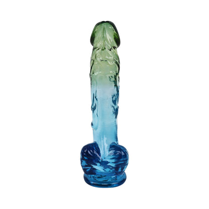 Adam & Eve Seaside Dreams Realistic Dildo 8.5 in. - Multi-Color, Waterproof