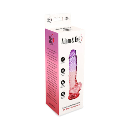 Adam & Eve Sunset Dreams Realistic Dildo – 9.5 in. Multi-Color