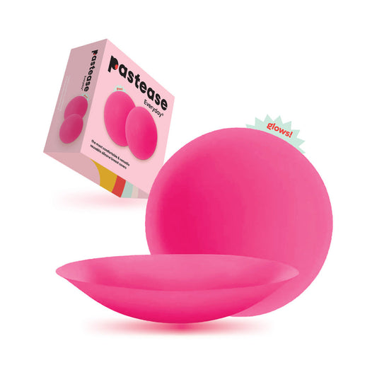 Pastease Halos Reusable Sticky Adhesive Silicone Nipple Cover - Neon Pink - Small A-C Cup