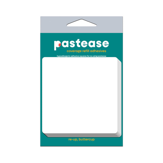 Pastease Coverage Refills Adhesive Squares – White