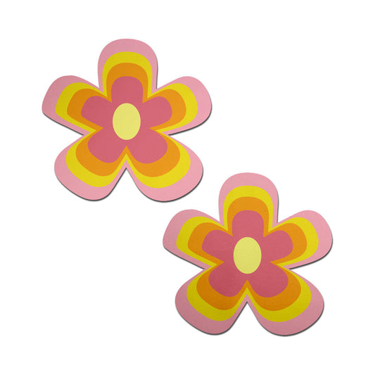 Pastease Groovy Flower Pasties – Pink Lemonade – Nipple Covers