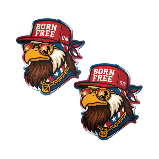 Pastease Patriotic Born Free Eagle Nipple Covers – Red, White & Blue