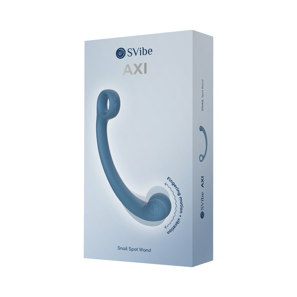 SVibe AXI Snail Fingering Wand with AuraTouch Technology – Blue