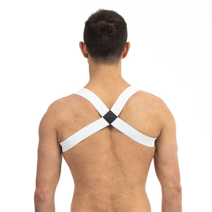 Prowler RED L/XL Sports Harness - White