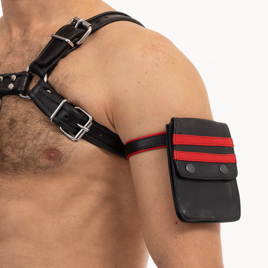 Prowler RED Leather Wallet - Black and Red