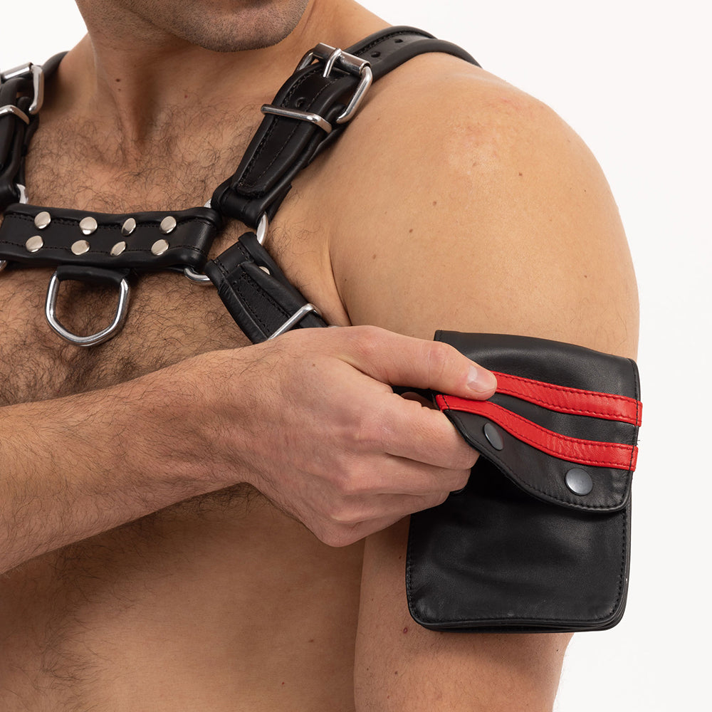 Prowler RED Leather Wallet - Black and Red