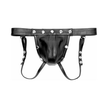 Prowler RED Leather Harness Jock Strap – Black – Size S