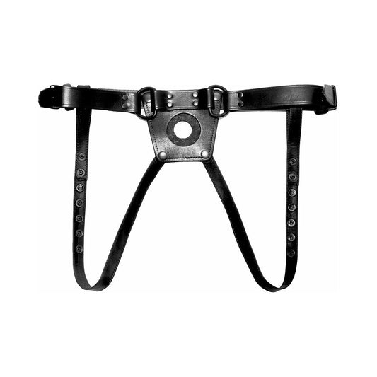 Prowler RED Leather Dong Harness – Black – Size L