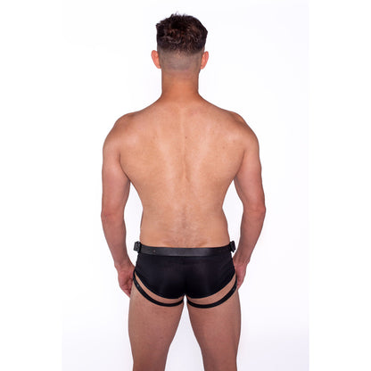 Prowler RED 2XL Leather Dong Harness - Black