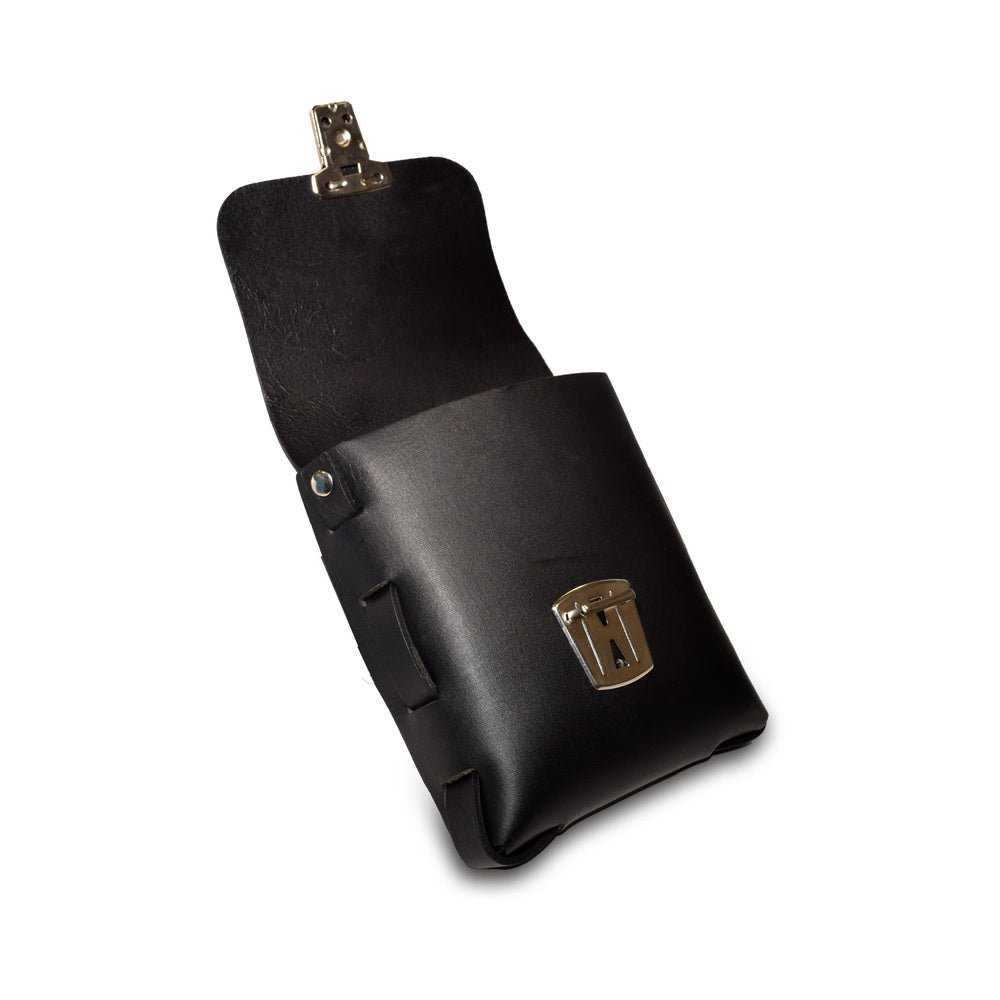 Prowler RED Leather Buckle Pouch – Black
