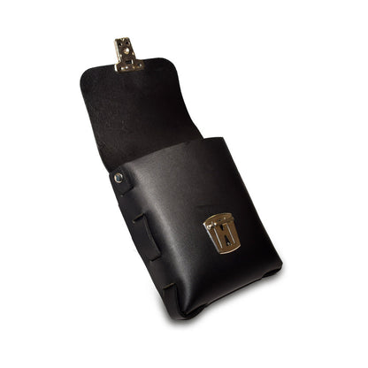 Prowler RED Leather Buckle Pouch – Black