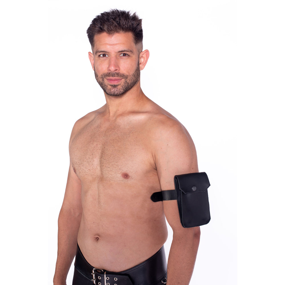 Prowler RED Leather Belt Pouch – Black