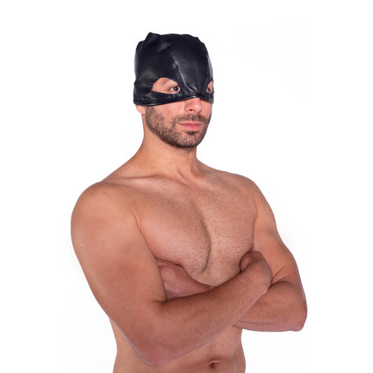 Prowler RED Leather Executioners Hood – Black