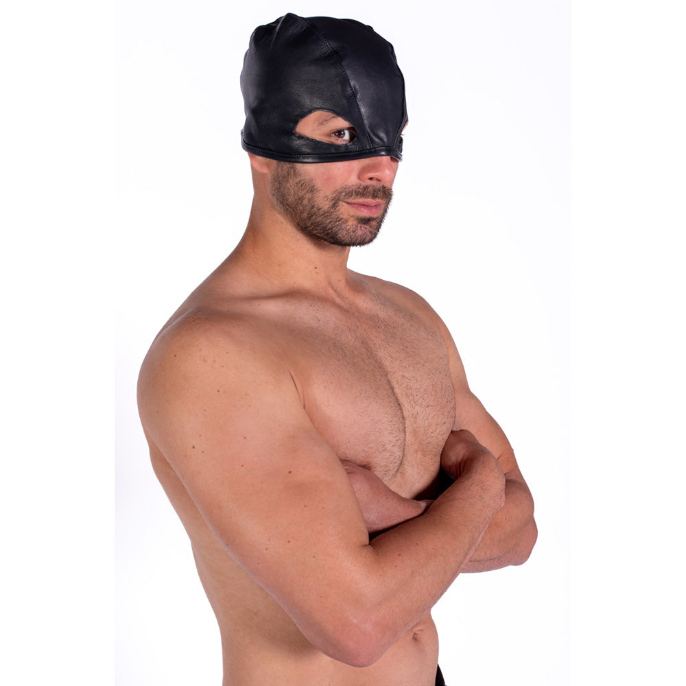 Prowler RED Leather Executioners Hood – Black