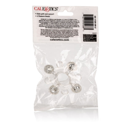 CalExotics Basic Enhancer Ring with Bead – Clear