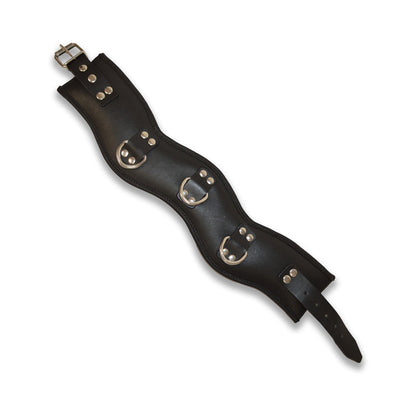 Prowler RED Leather Posture Collar – Black – Size S/M