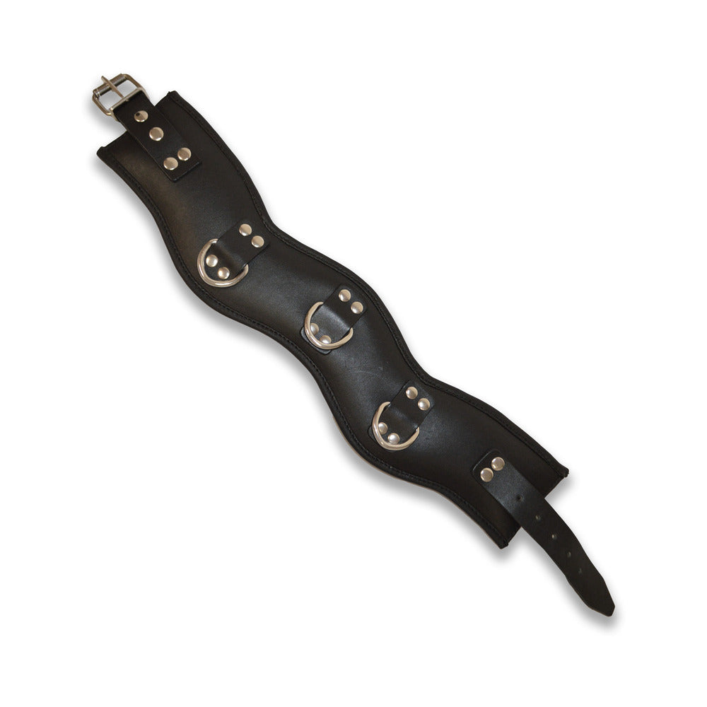 Prowler RED Leather Posture Collar - L/XL - Black