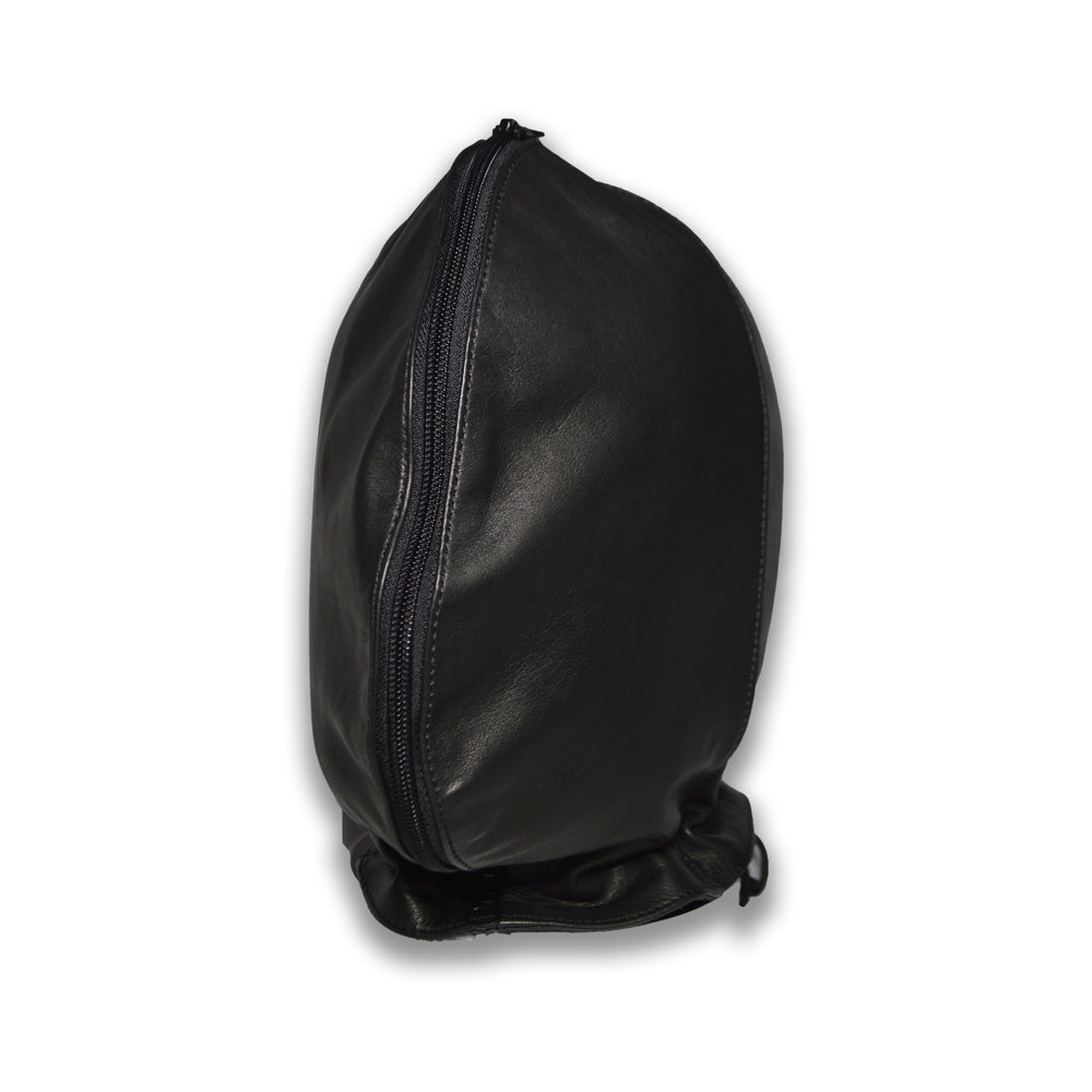 Prowler RED Leather Double Hood with Front Zipper – Black