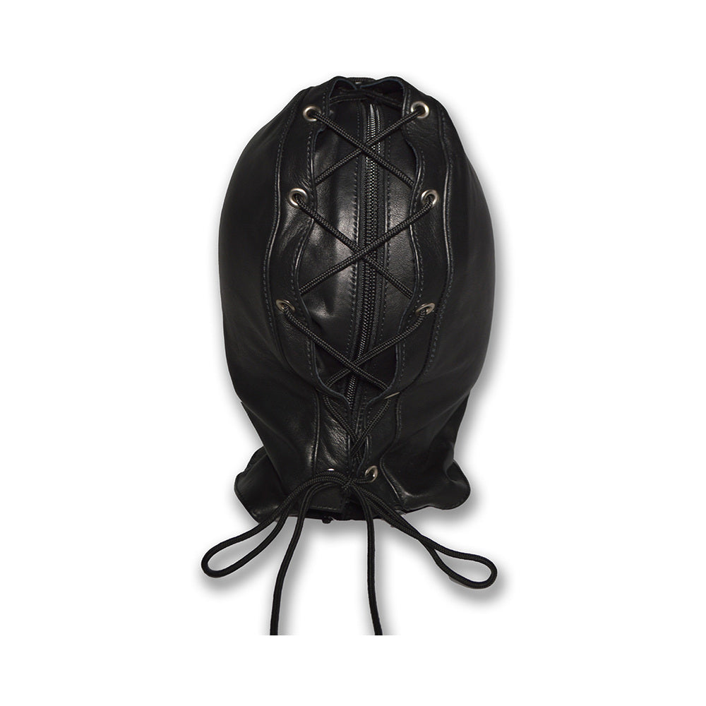 Prowler RED Leather Double Hood with Front Zipper – Black