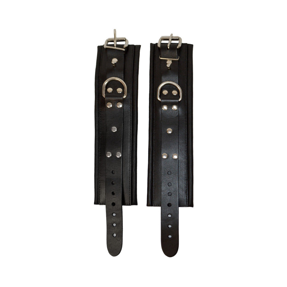 Prowler RED Lockable Ankle Restraints – Black, Size L/XL