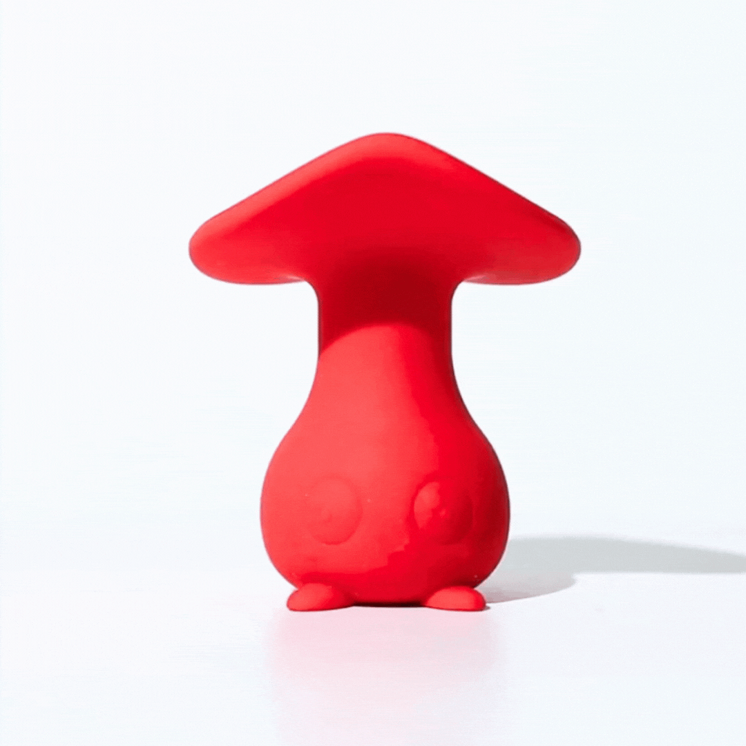 Cute Little Fuckers Morrie Vibrating Mushroom Toy – Red