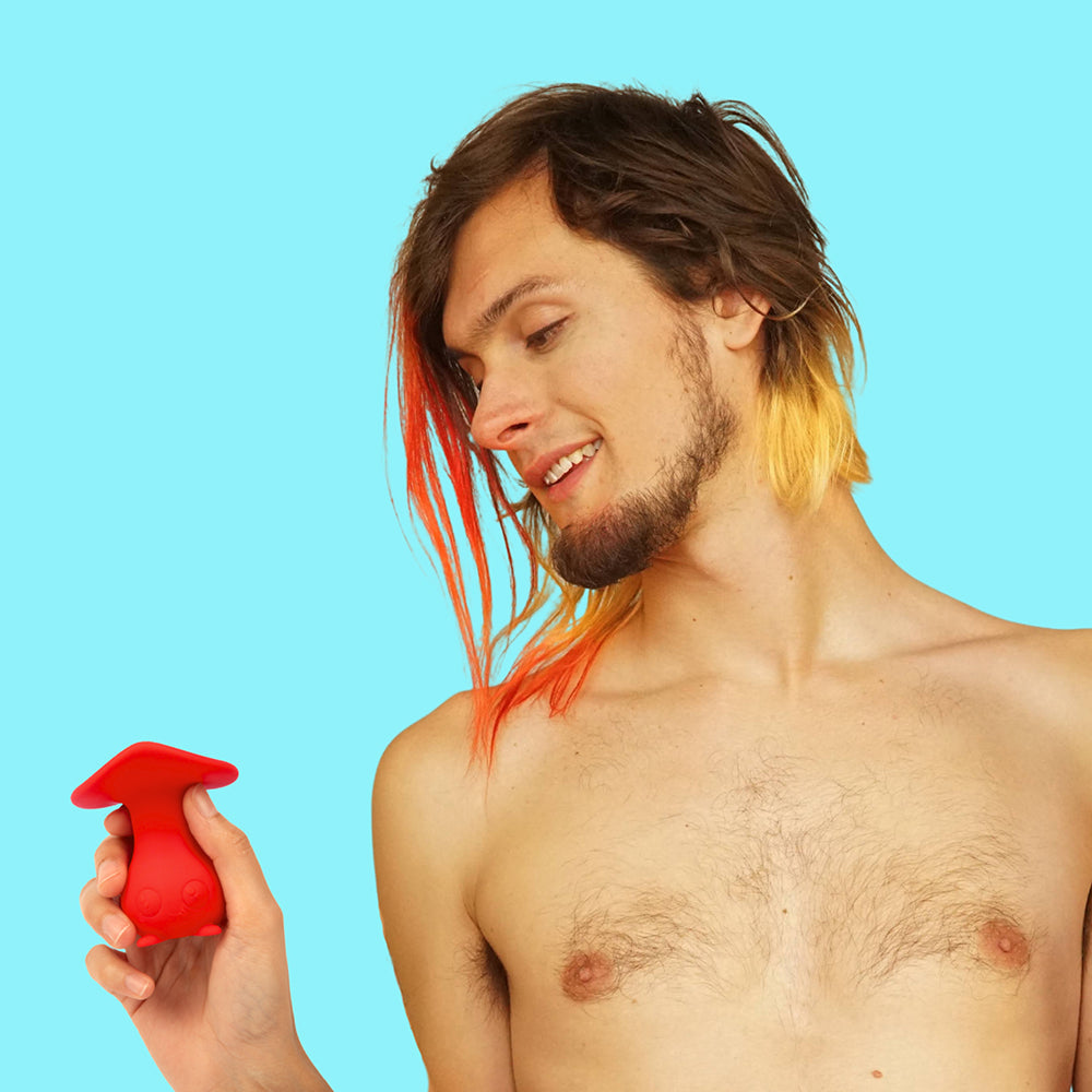 Cute Little Fuckers Morrie Vibrating Mushroom Toy – Red