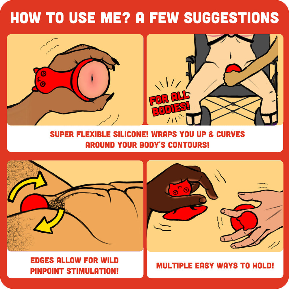 Cute Little Fuckers Morrie Vibrating Mushroom Toy – Red