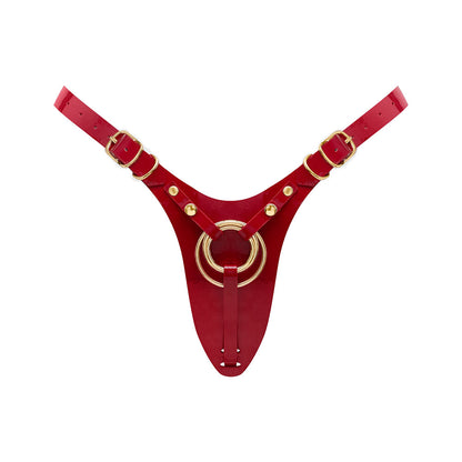 Strap-On-Me Fabulous Leatherette Harness - Adjustable Red